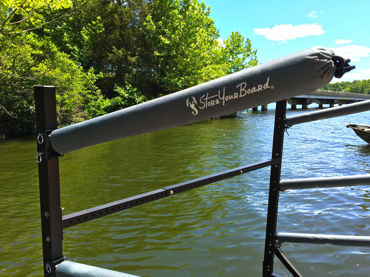 Broadwater Paddleboard Storage Adjustable Dock Rack Over The Water 4 Levels 19