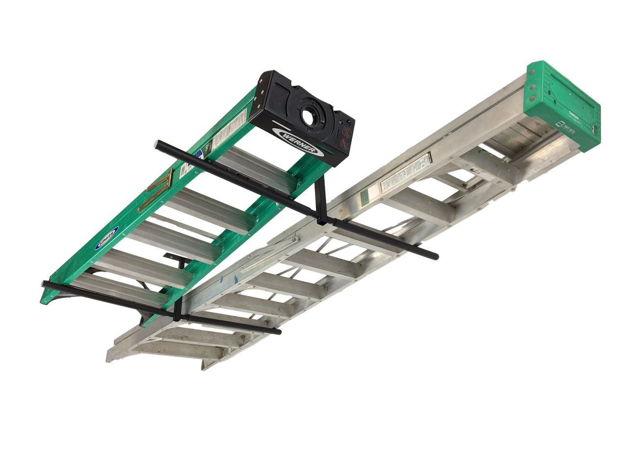 Hi Port 2 Adjustable Ceiling Storage Rack Double Holds 150 Lbs 10