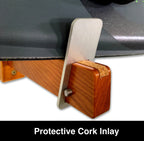 Solid Oak Wakeboard Display Minimalist Wood Rack Holds 20 Lbs 5