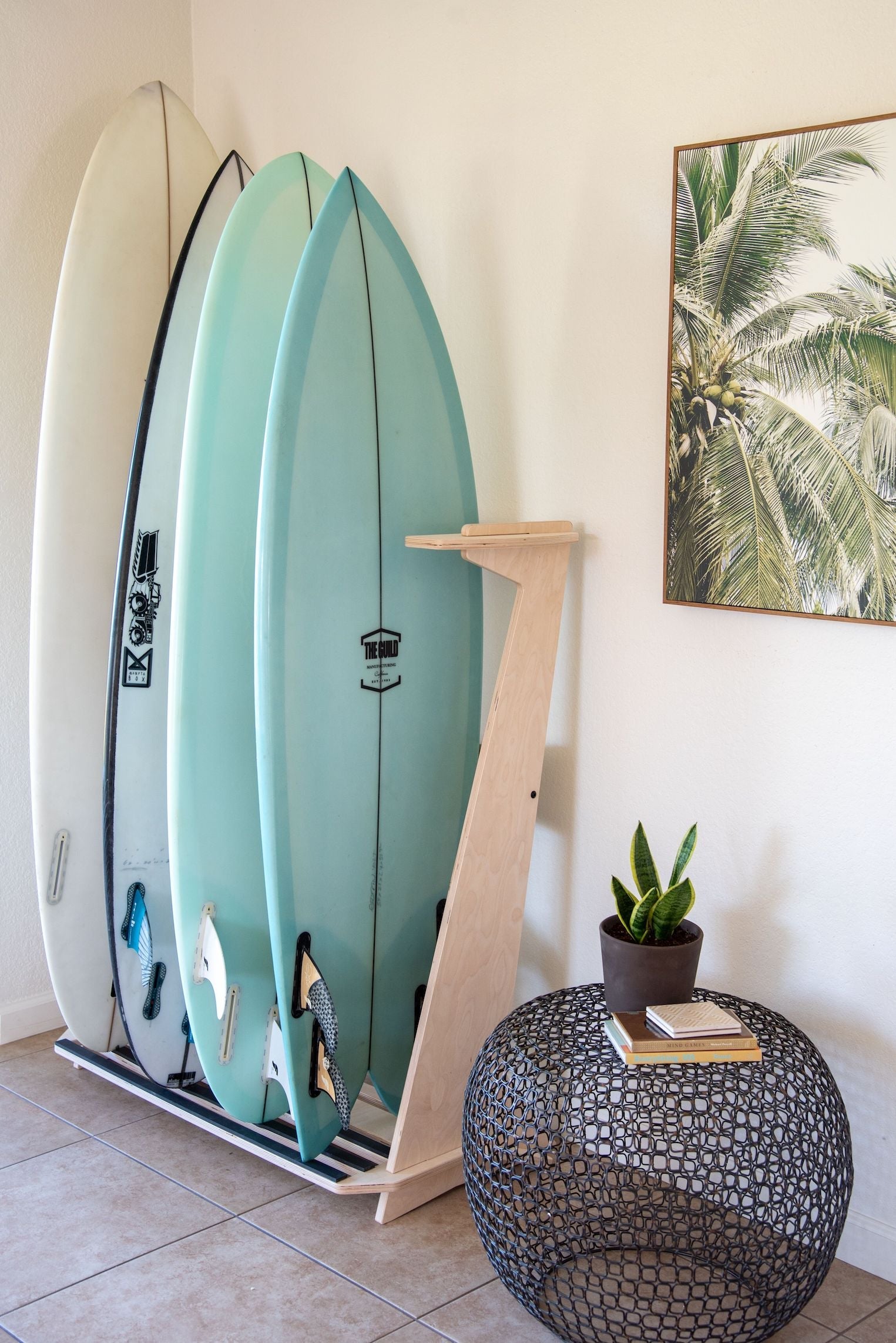 The Pacifica Freestanding Surfboard Rack 2