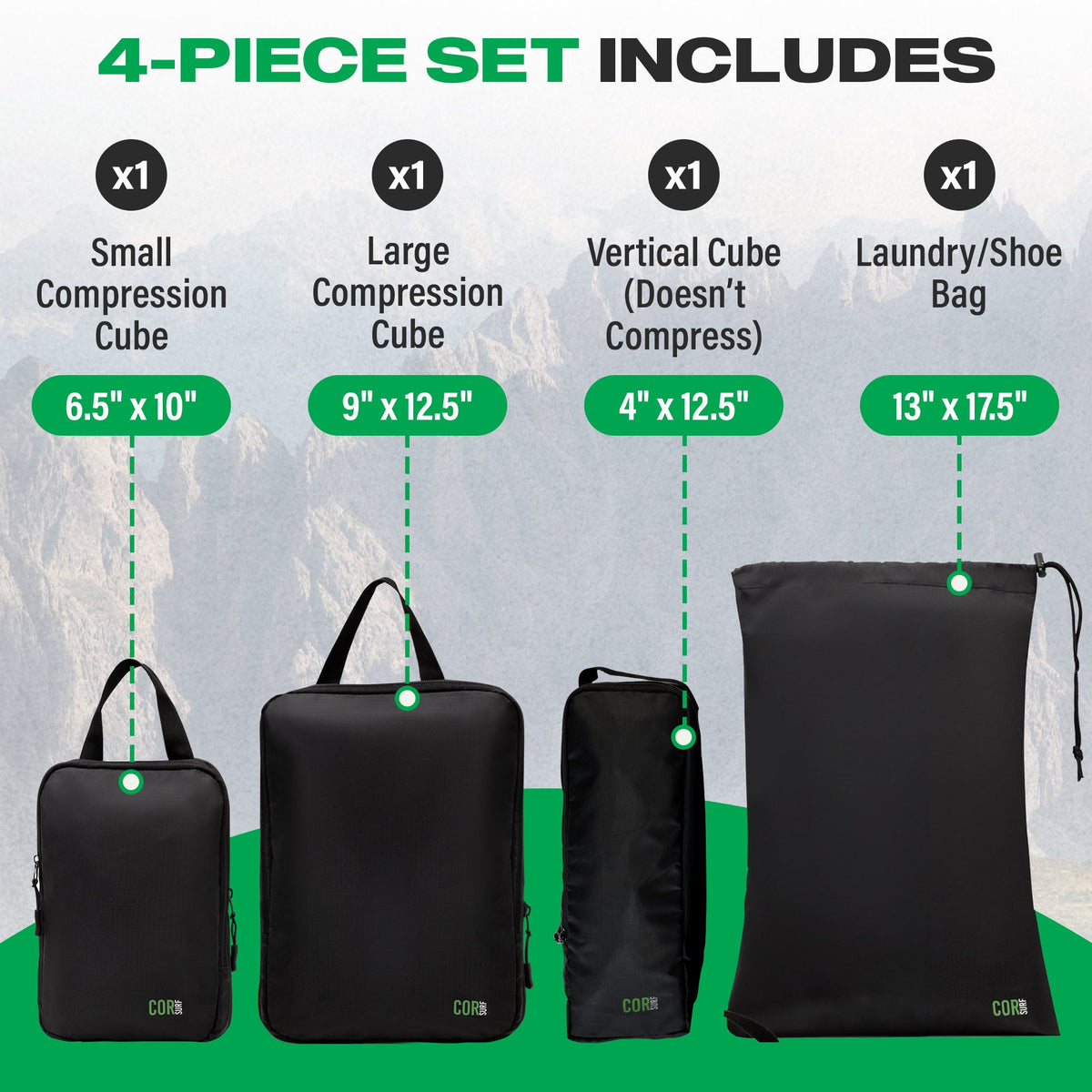 Compression Packing Cube Set 6