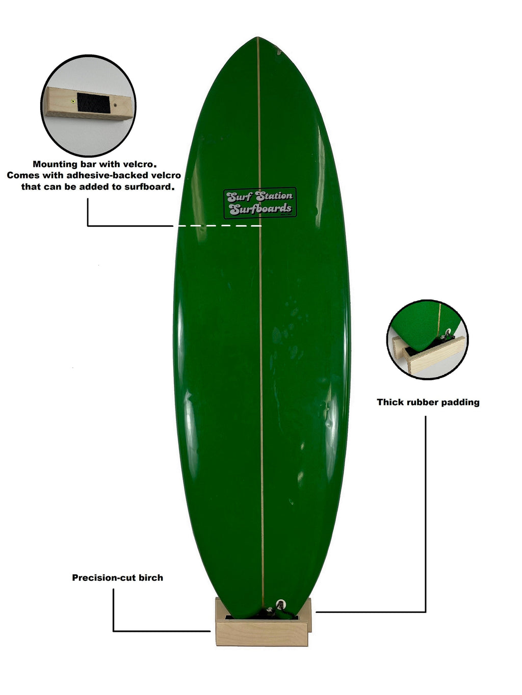 The Rogue Single Surfboard Wall Rack 6
