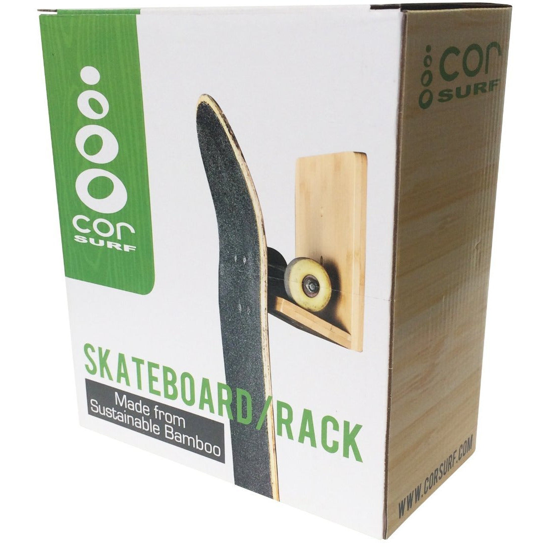 Bamboo Skateboard Wall Rack 4