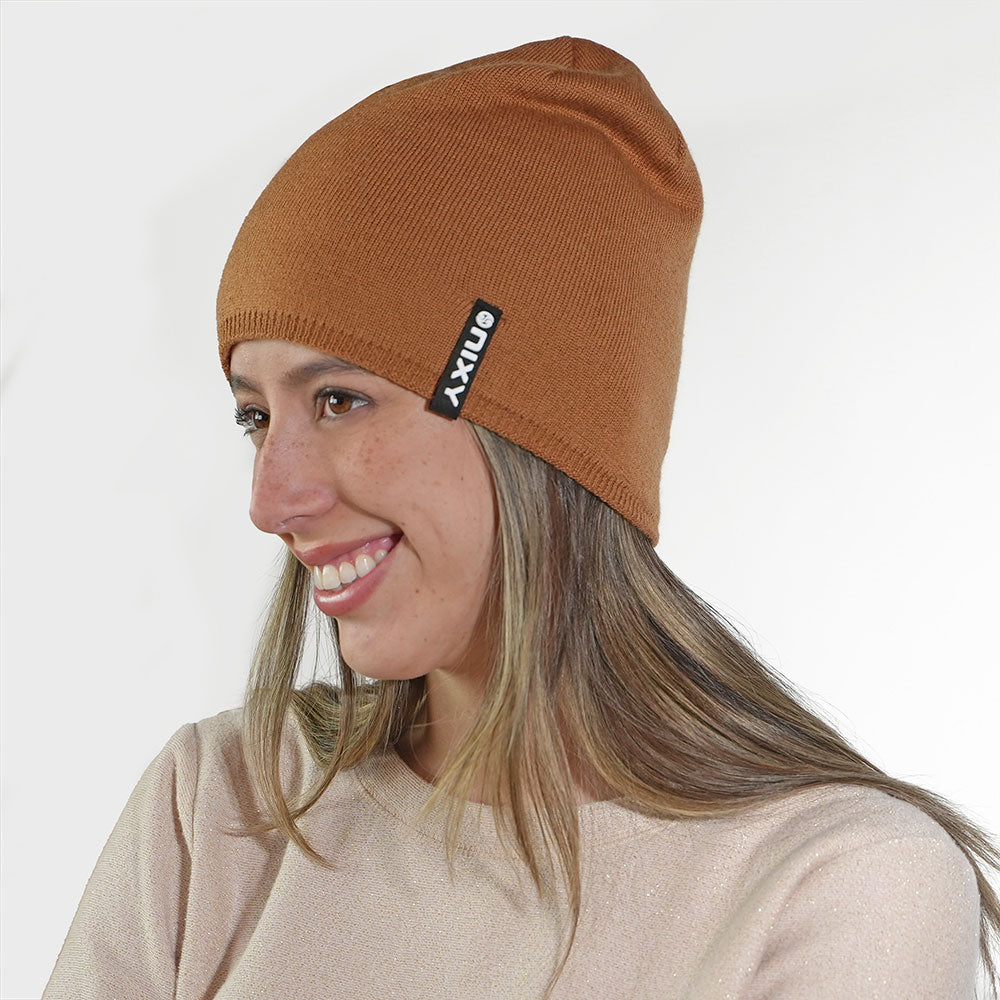 Skull Beanie Brown Men Women