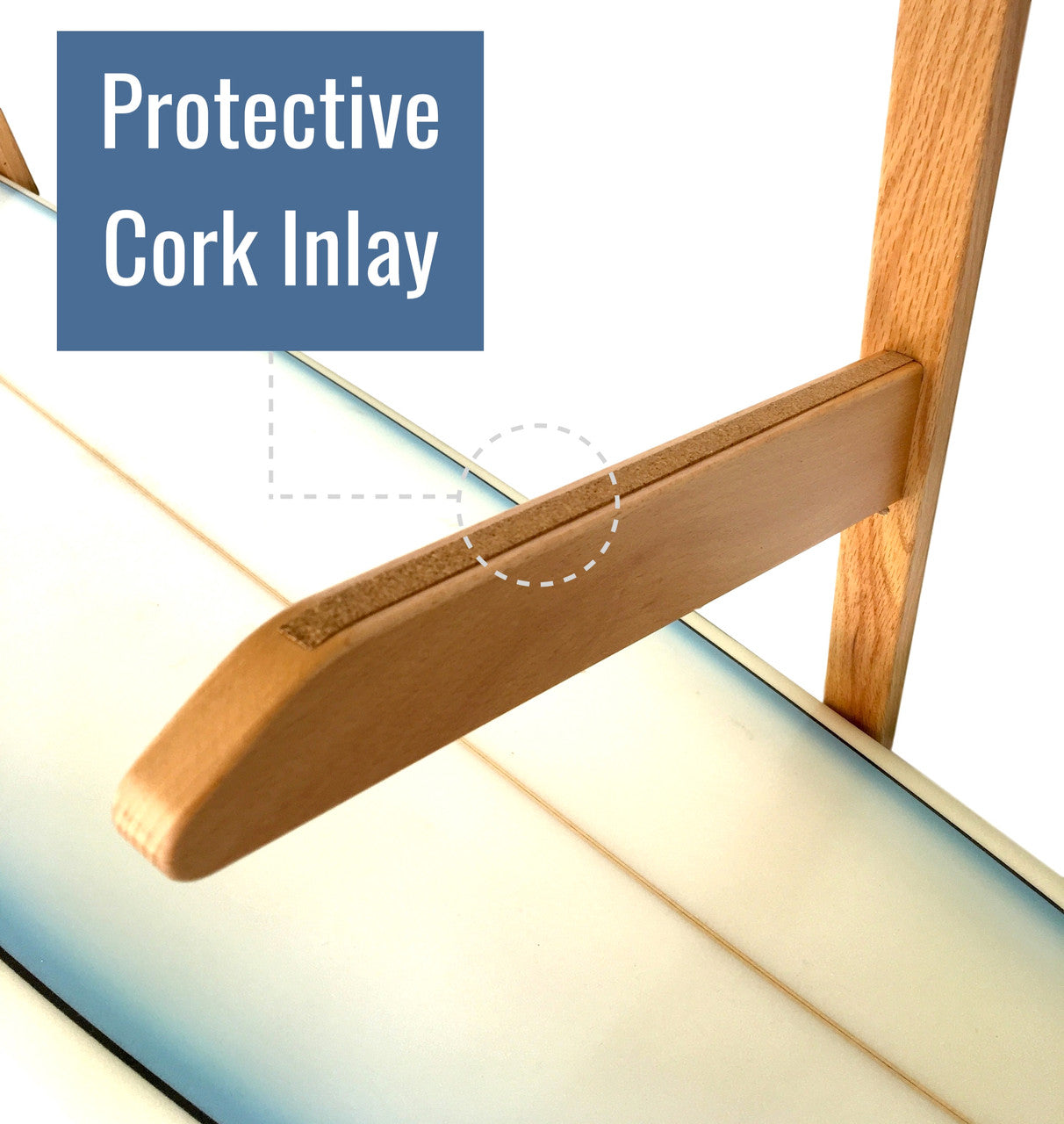 Tidytimber Surfboard Storage Wood Rack Holds 3 Surfboards 3