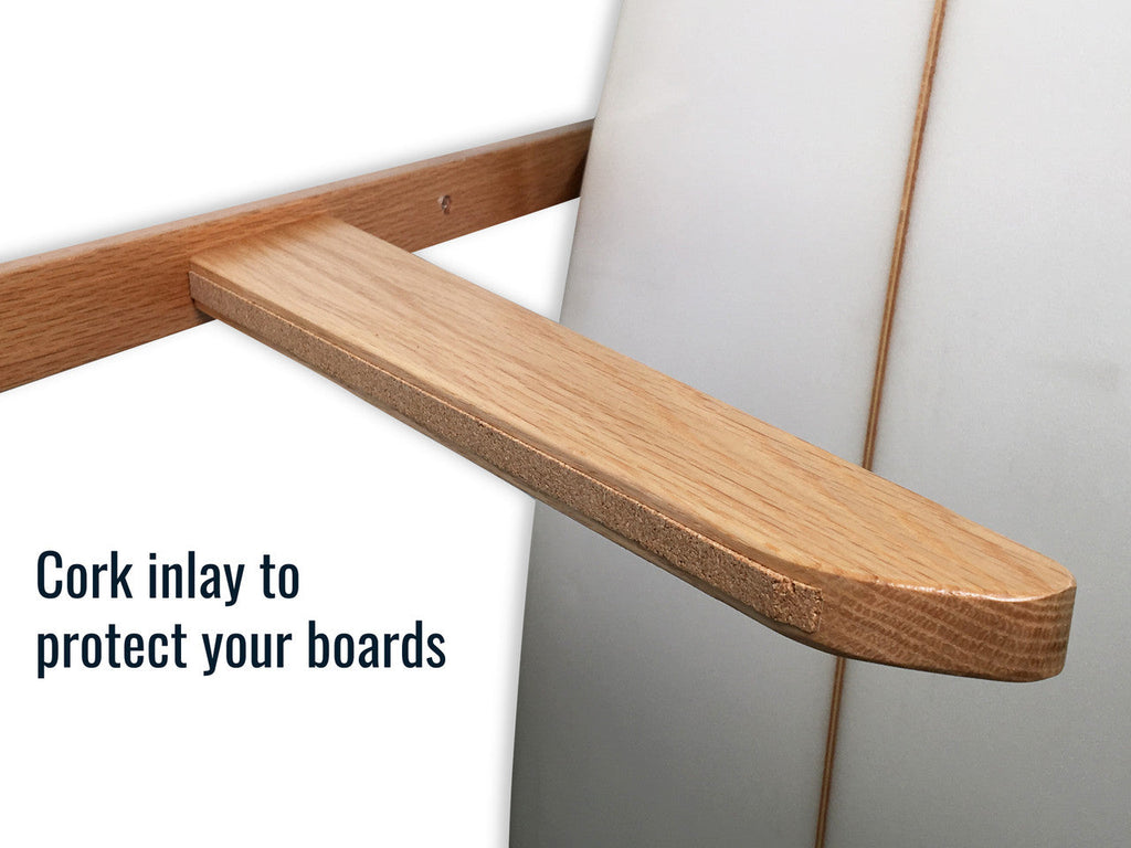 Holden Beach Surfboard Storage Vertical Wood Rack Holds 6 Surfboards 5