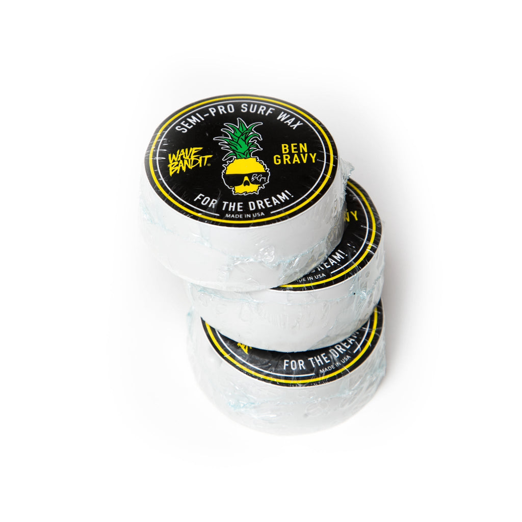 Wave Bandit X Ben Gravy Semi Pro Surf Wax Three 3 Pack 3