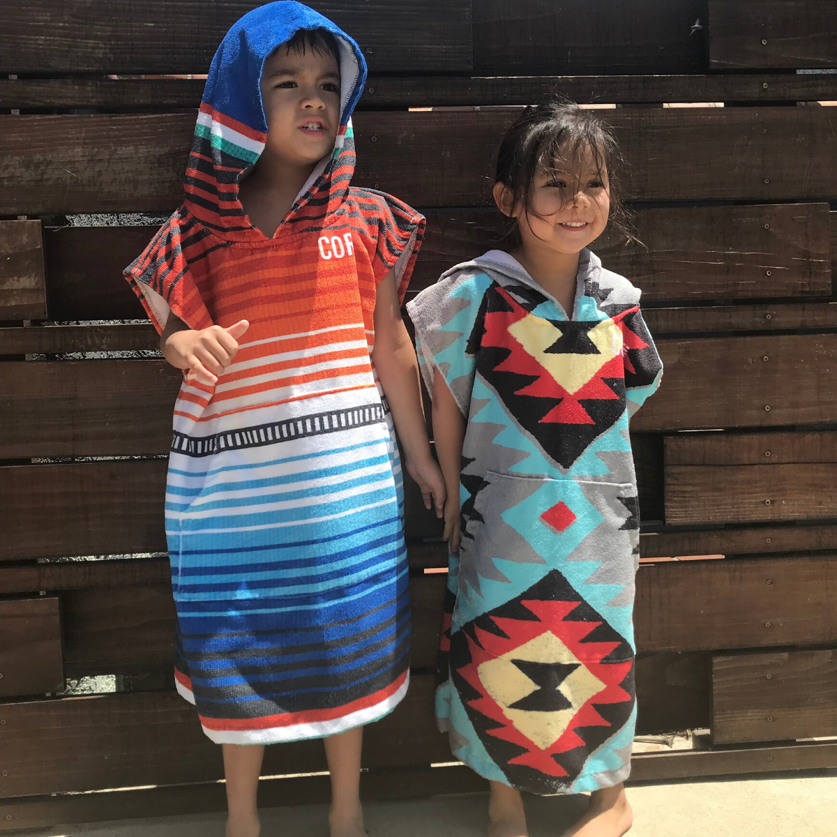 Kids Changing Towel Poncho Sarape 3