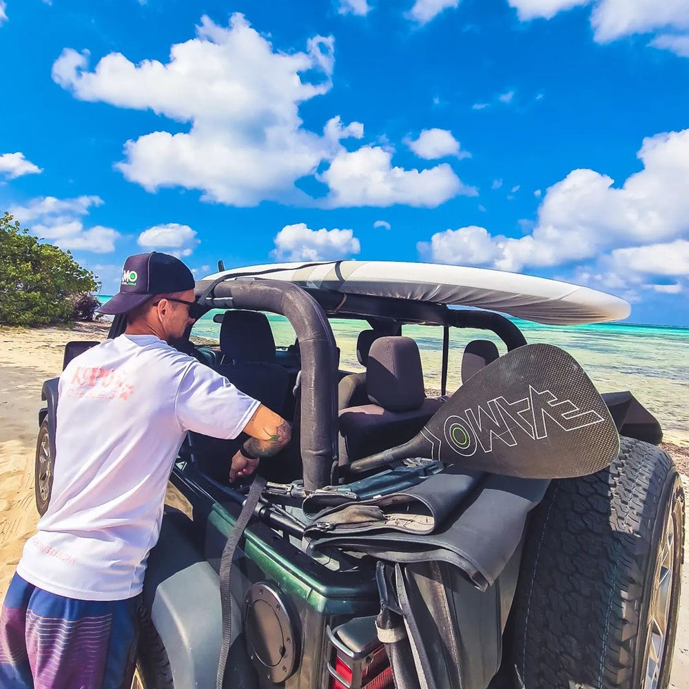 Full Carbon Adjustable Paddle With Abs Edge Sr71 Black 2