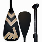 Carbon Fiberglass Adjustable Paddle With Abs Edge Bamboo Black 3