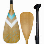 Carbon Fiberglass Adjustable Paddle With Abs Edge Bamboo Caribbean 4