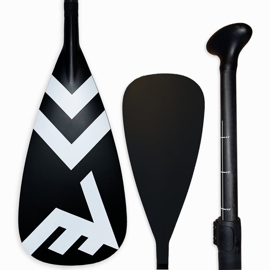 Carbon Fiberglass Adjustable Paddle With Abs Edge Black 5