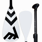 Carbon Fiberglass Adjustable Paddle With Abs Edge White 3
