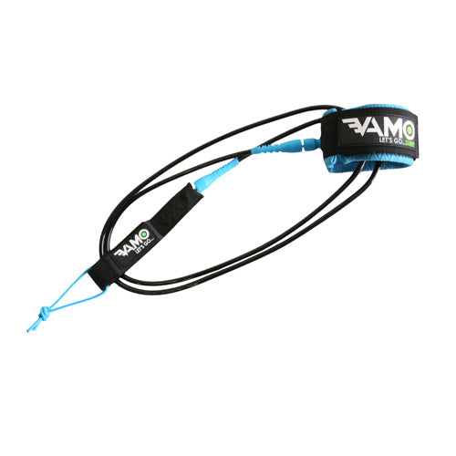 Straight 8' Mid Range Surf Leash - Blue
