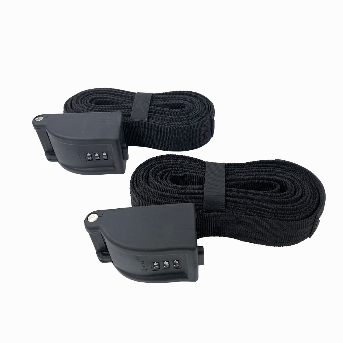 Combination Locking Tie Down Straps W Interwoven Braided Steel Cables Paddleboard Surf Kayak 3