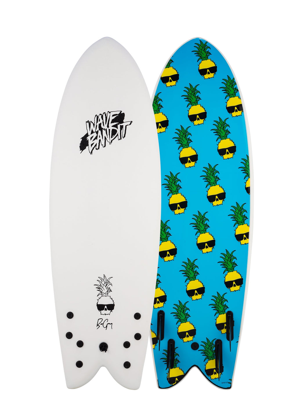 Retro Fish x Ben Gravy 5'8" Quad-Fin Surfboard
