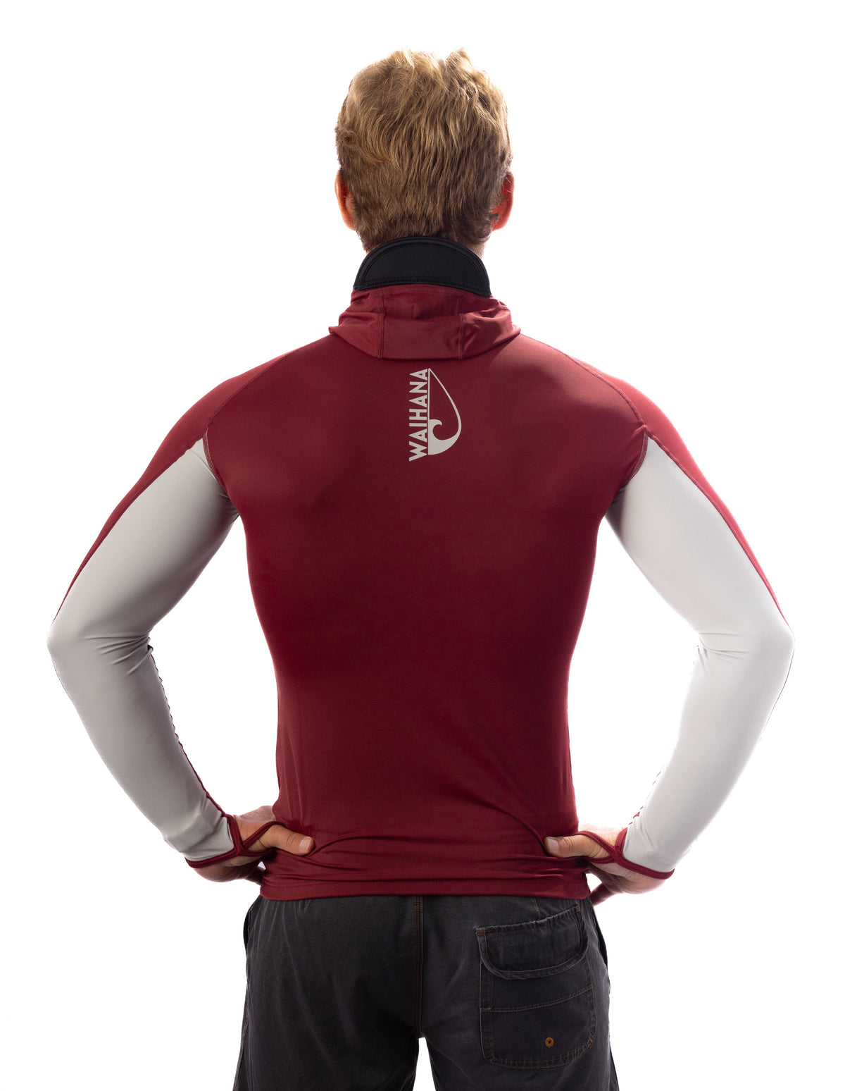 Waihana Marooncarvicohoodedsurfrashguard 3
