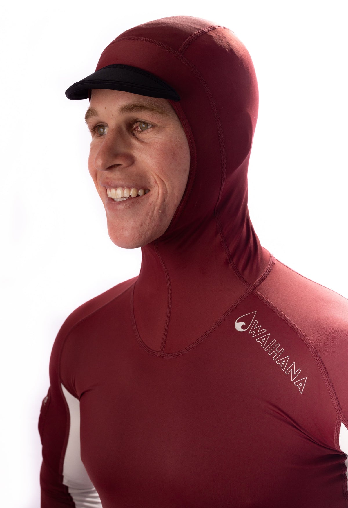 Waihana Marooncarvicohoodedsurfrashguard 7