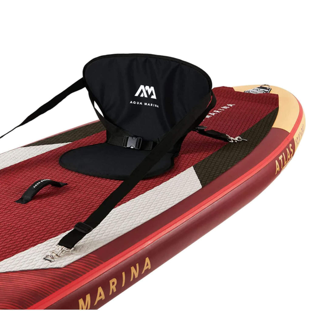 Aqua Marina Atlas Bt 21Atp All Around Inflatable Paddleboard For Wide Range With Adjustable Bungee 12Ft Sak57569 Back Support