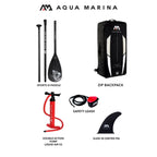 Aqua Marina Atlas Bt 21Atp All Around Inflatable Paddleboard For Wide Range With Adjustable Bungee 12Ft Sak57569 Package Inclusions