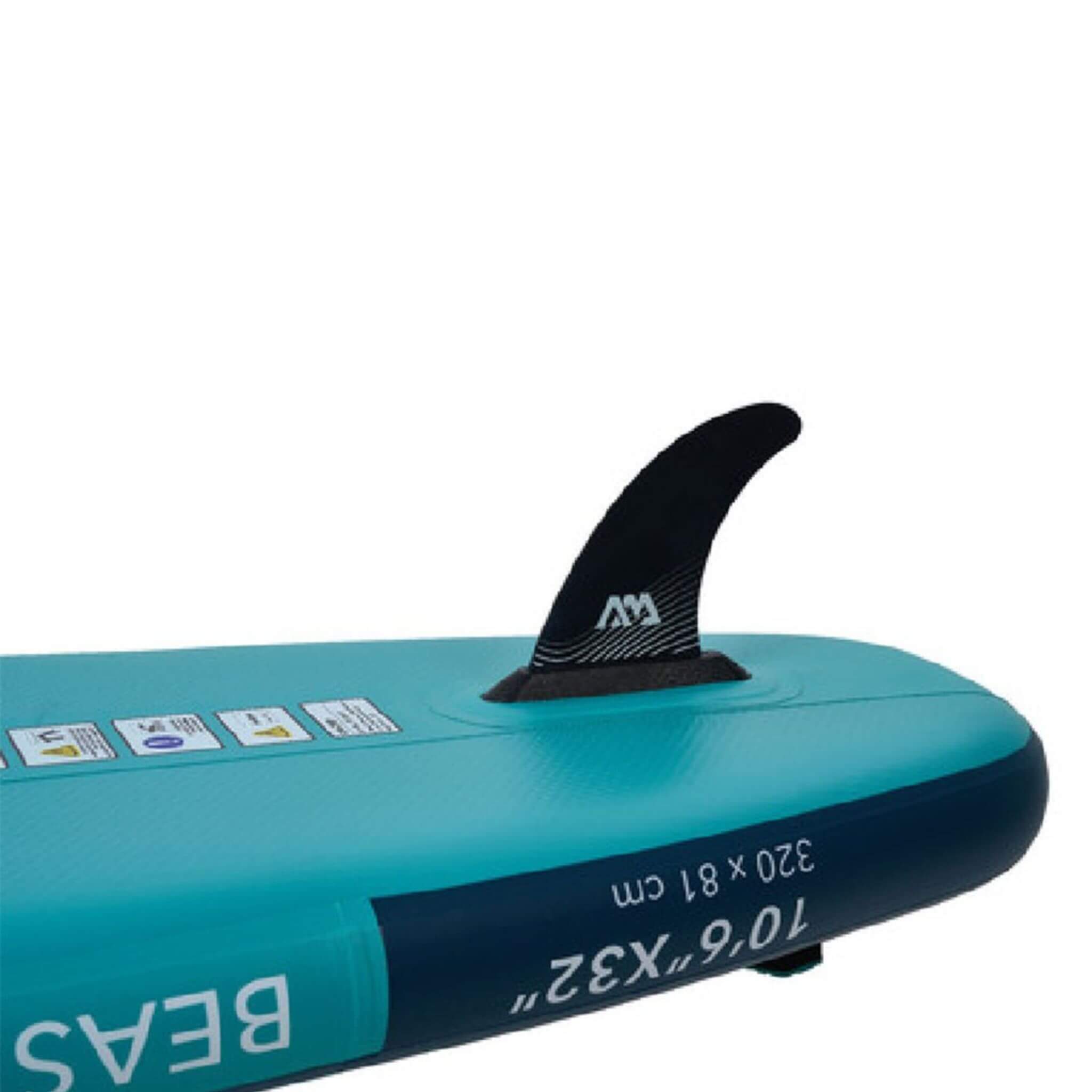 Aqua Marina Beast Bt 23Bep Advanced All Around Inflatable Sup With Carbon Hybrid Paddle 10Ft Sak89512 Fin Details