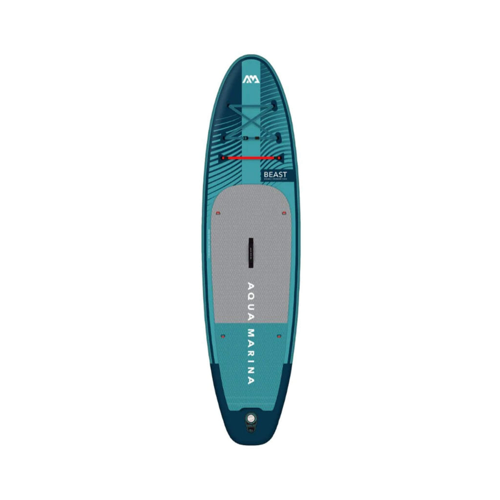 Aqua Marina Beast Bt 23Bep Advanced All Around Inflatable Sup With Carbon Hybrid Paddle 10Ft Sak89512 White Background