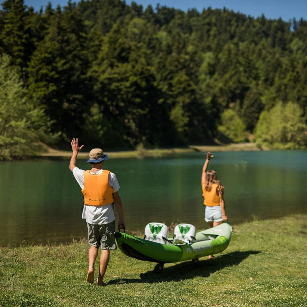 Aqua Marina Betta 2 Person Inflatable Recreational Kayak With Paddles 14Ft Be 412 Sak01375 511525