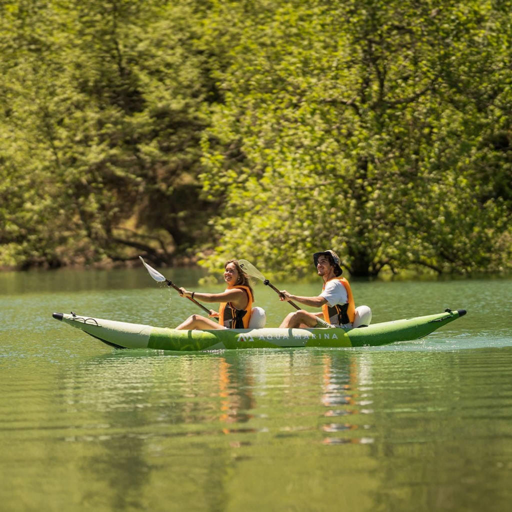 Aqua Marina Betta 2 Person Inflatable Recreational Kayak With Paddles 14Ft Be 412 Sak01375 831857