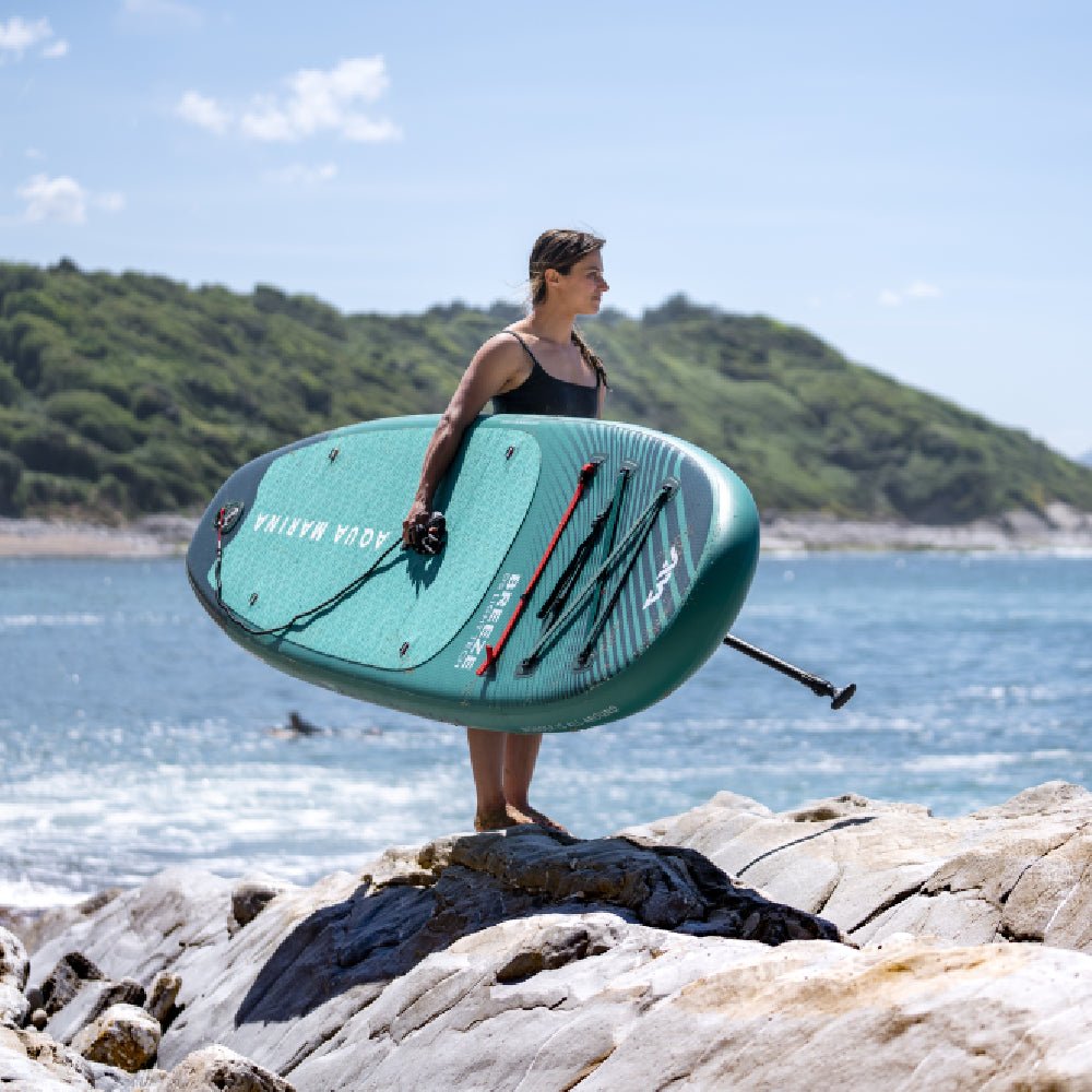 Aqua Marina Breeze Bt 23Brp Green Compact Inflatable Sup With Drop Stitch Light Technology 9Ft Sak68745 726048