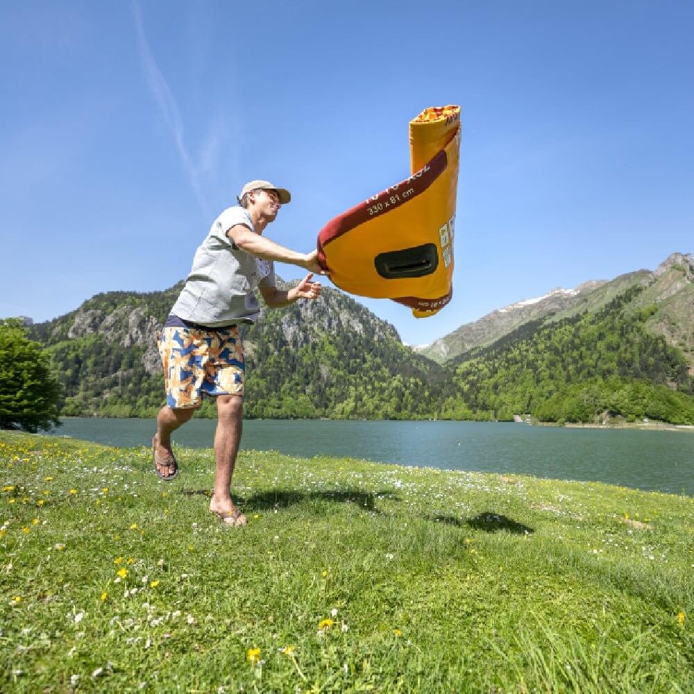 Aqua Marina Fusion Bt 23Fup Premium All Around Sup With Durable Pvc Rail Layers And New Grooved Eva Footpad 10Ft Sak37195 Deflated