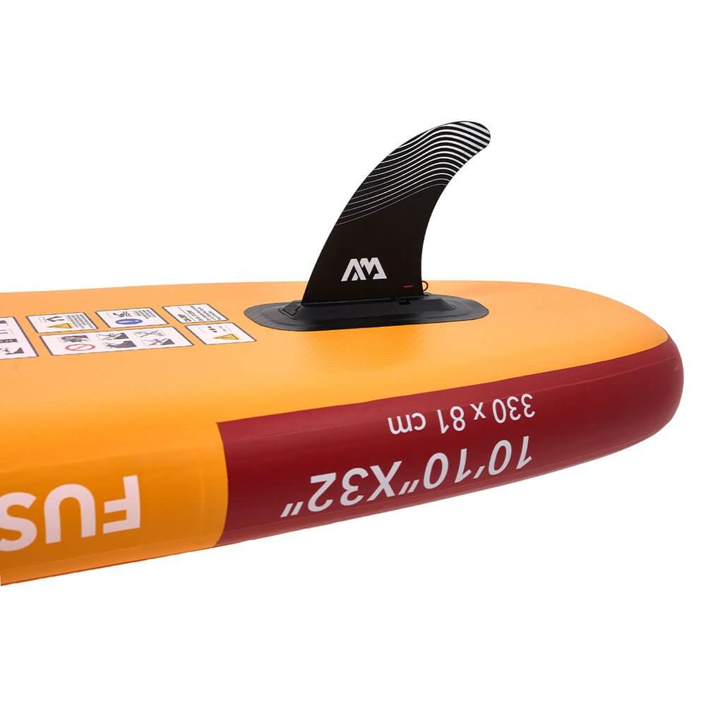 Aqua Marina Fusion Bt 23Fup Premium All Around Sup With Durable Pvc Rail Layers And New Grooved Eva Footpad 10Ft Sak37195 Fin Design
