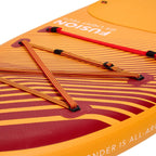 Aqua Marina Fusion Bt 23Fup Premium All Around Sup With Durable Pvc Rail Layers And New Grooved Eva Footpad 10Ft Sak37195 Strap Design Details