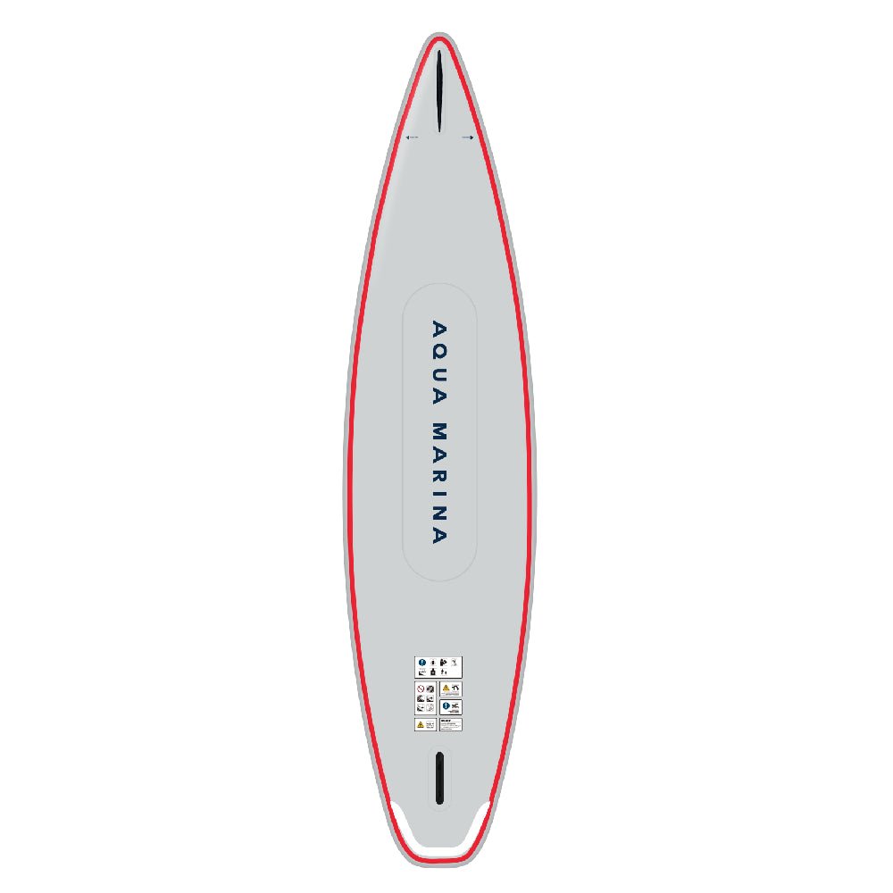 Aqua Marina Hyper Bt 23Hy02 Navy Touring Sup With Hydrodynamic Rail Edges And Adjustable Bungee 12Ft Sak23285 345368