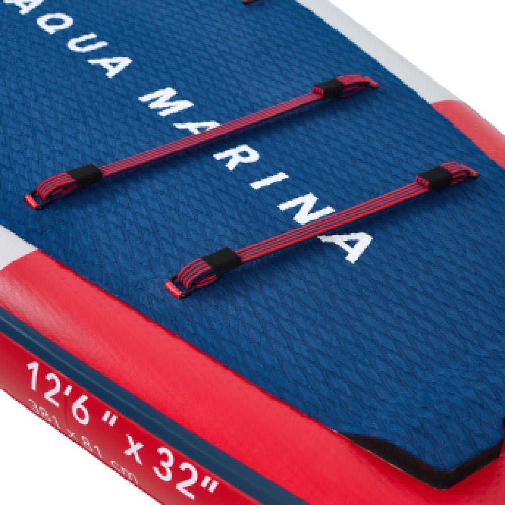 Aqua Marina Hyper Bt 23Hy02 Navy Touring Sup With Hydrodynamic Rail Edges And Adjustable Bungee 12Ft Sak23285 774511