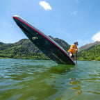 Aqua Marina Hyper Bt 23Hy02 Navy Touring Sup With Hydrodynamic Rail Edges And Adjustable Bungee 12Ft Sak23285 825014