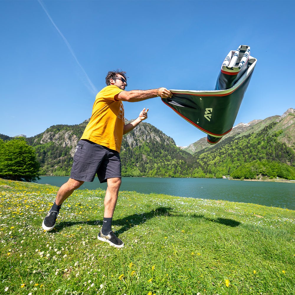 Aqua Marina Hyper Bt 23Hy02 Navy Touring Sup With Hydrodynamic Rail Edges And Adjustable Bungee 12Ft Sak23285 971019