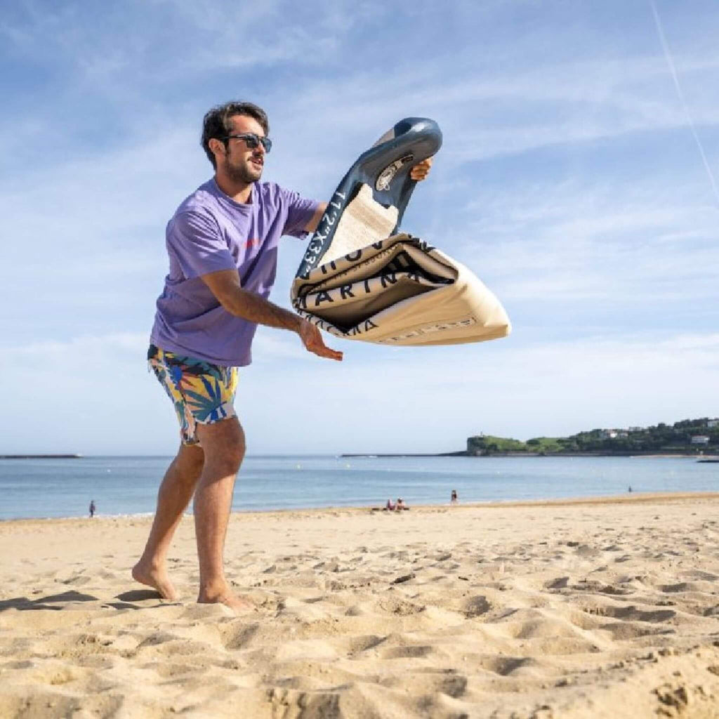 Aqua Marina Magma Bt 23Map All Around Inflatable Sup With Carbon Hybrid Paddle 11Ft Sak35791 Deflated Lifestyle