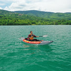 Aqua Marina Memba 330 1 Person Ultra Stiff Touring Kayak With Double Wall Fabric Floor 10Ft Sak56789 812098