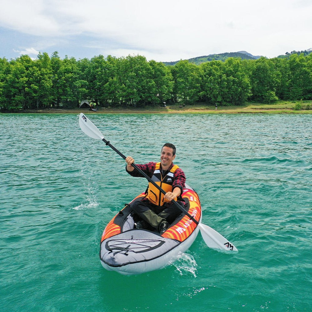 Aqua Marina Memba 330 1 Person Ultra Stiff Touring Kayak With Double Wall Fabric Floor 10Ft Sak56789 973016