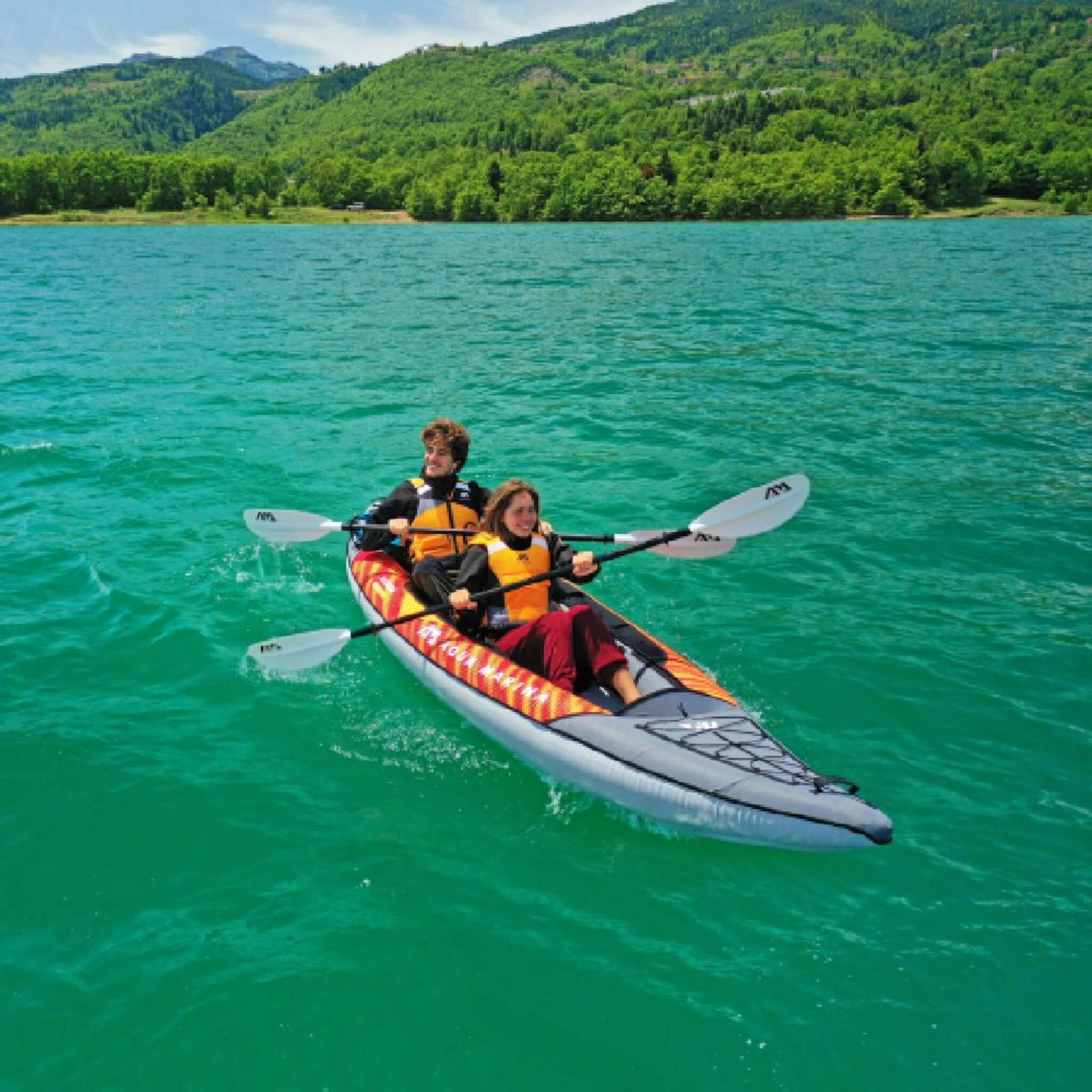 Aqua Marina Memba 390 Premium Touring Kayak With Dwf Deck And Paddles 12Ft Sak17282 858036