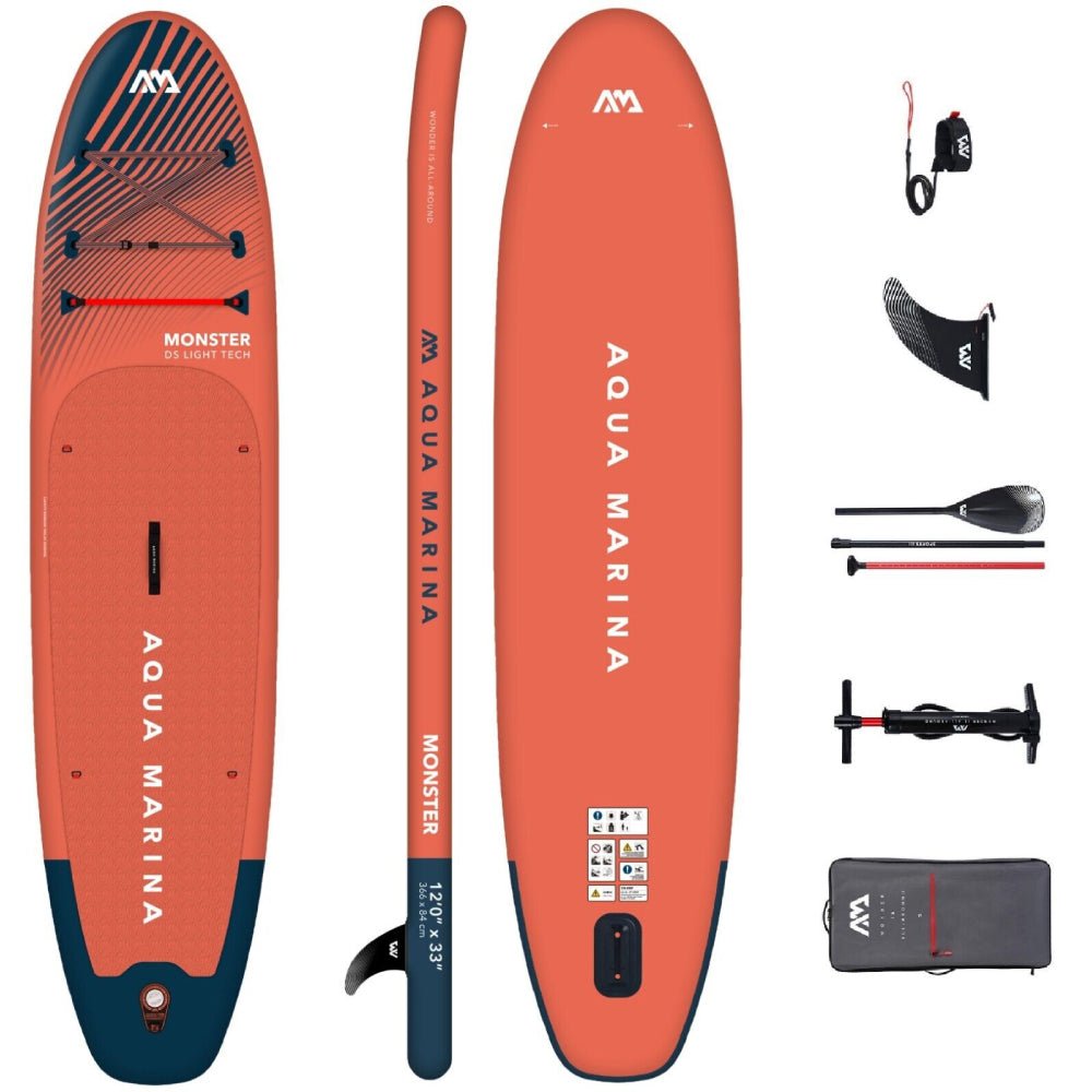 Aqua Marina Monster Bt 23Mop All Around Isup Sky Glider With Swift Attach Center Fin 12Ft Sak56240 405415
