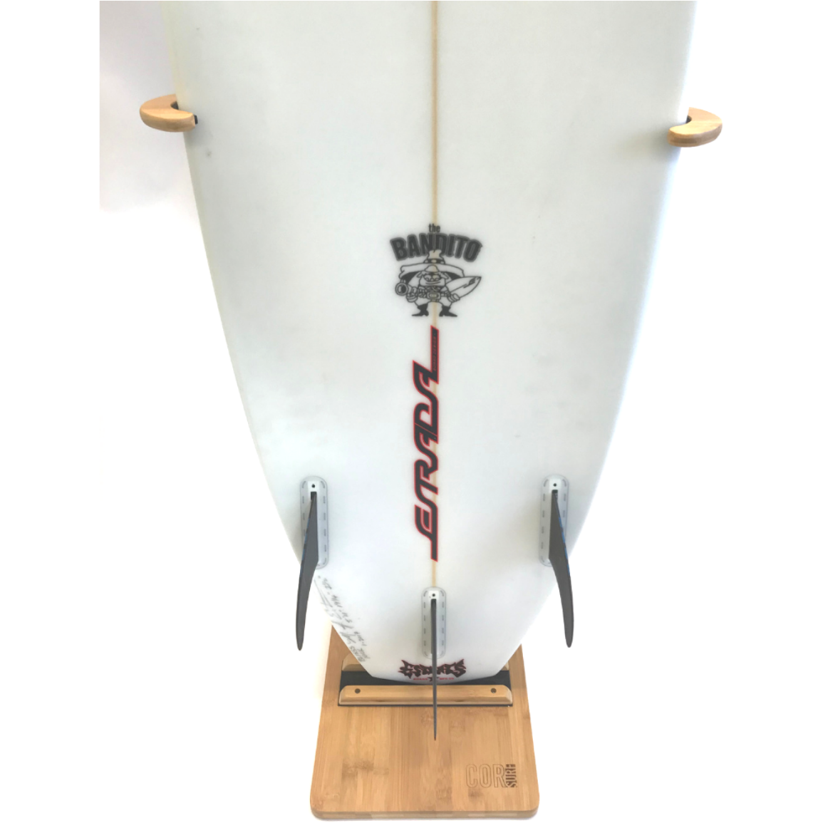 Bamboo Surfboard Display Stand Longboards Or Shortboards 3
