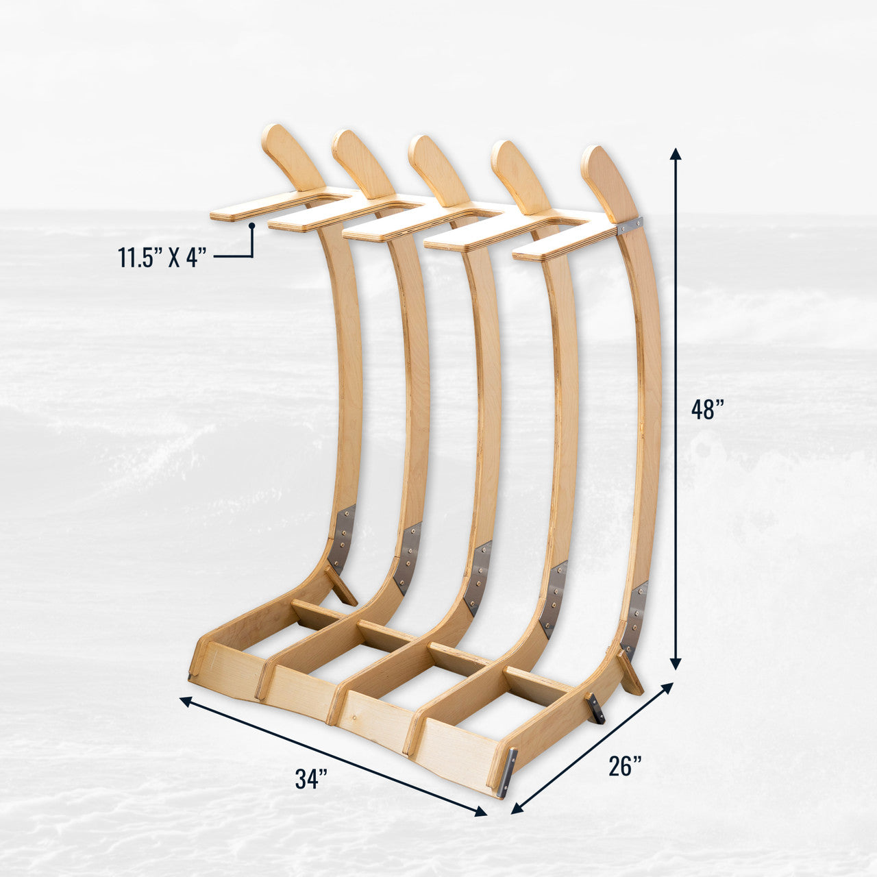Big Sur Surfboard Rack Dimensions