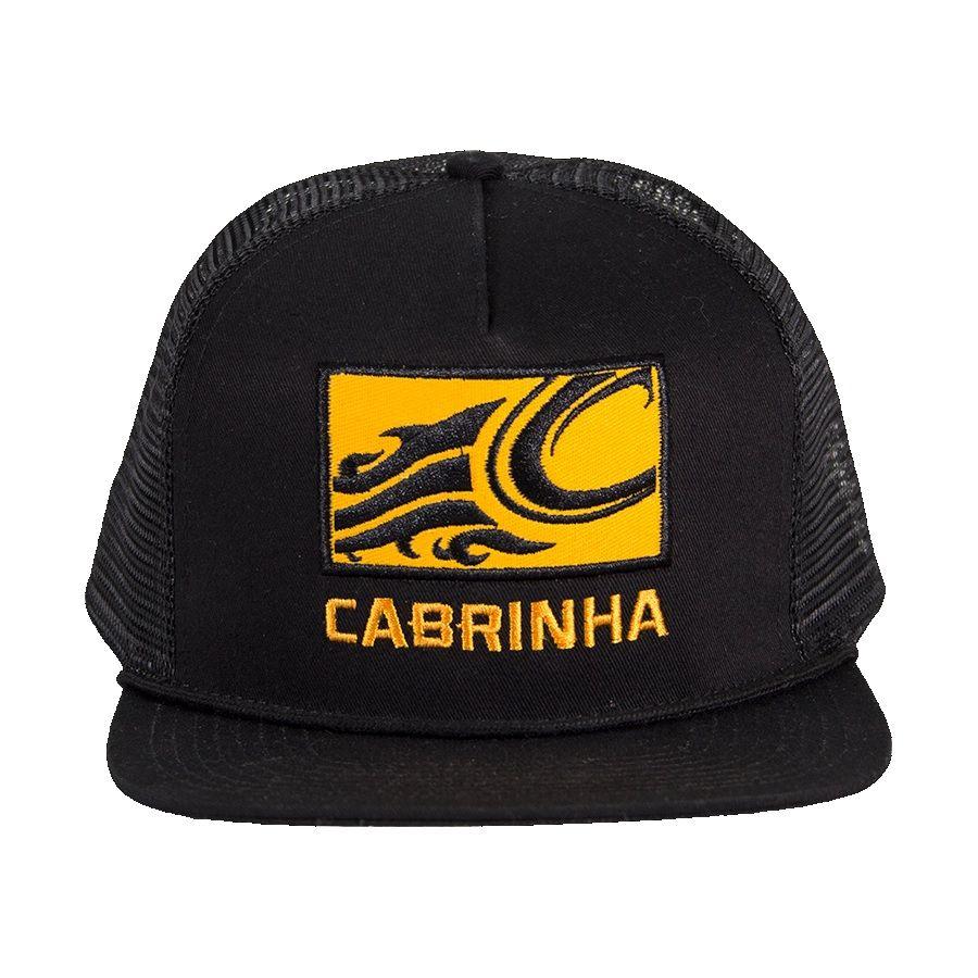 Cabrinha C Flame Logo Black Trucker Hat
