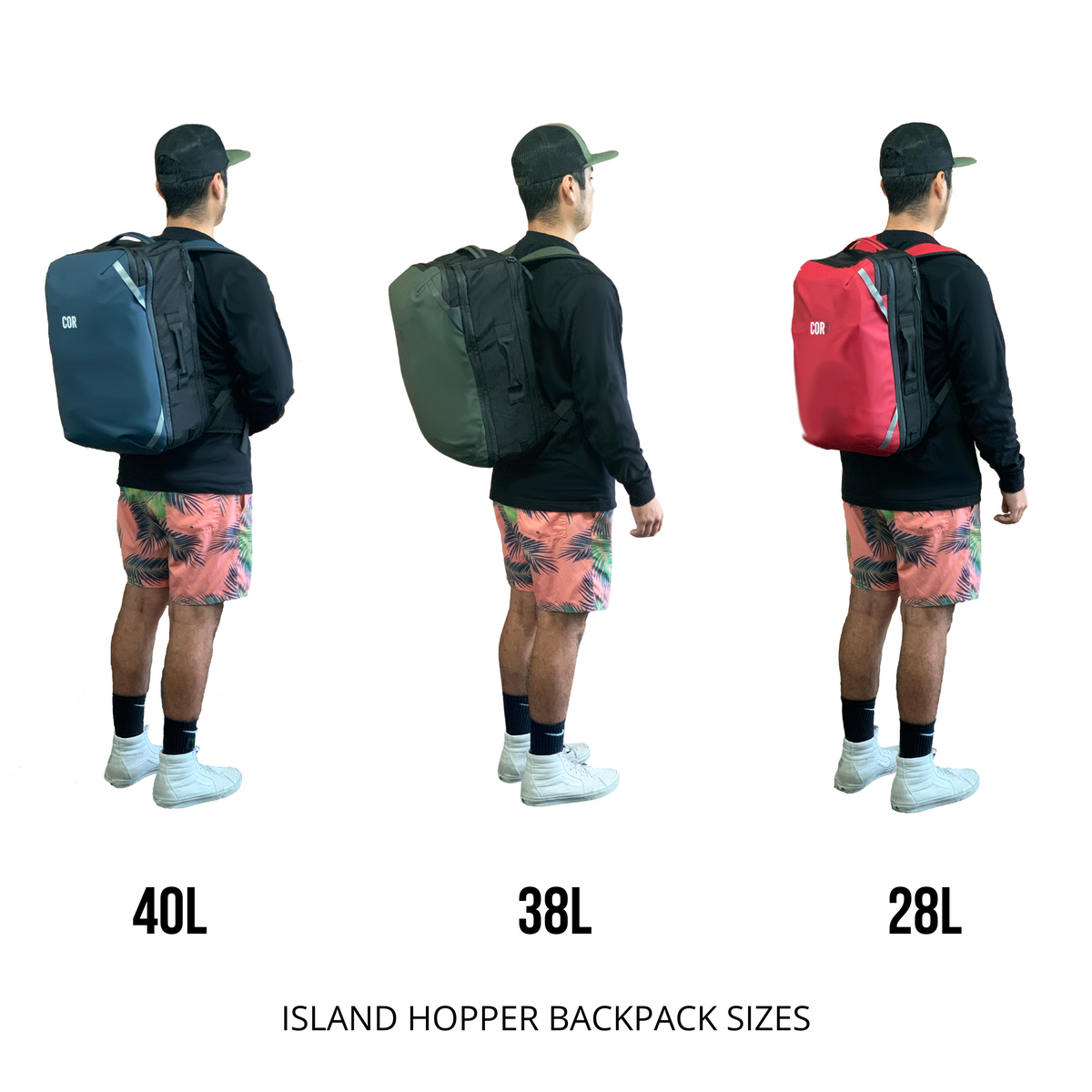 Carry On Travel Backpack Size Comparison