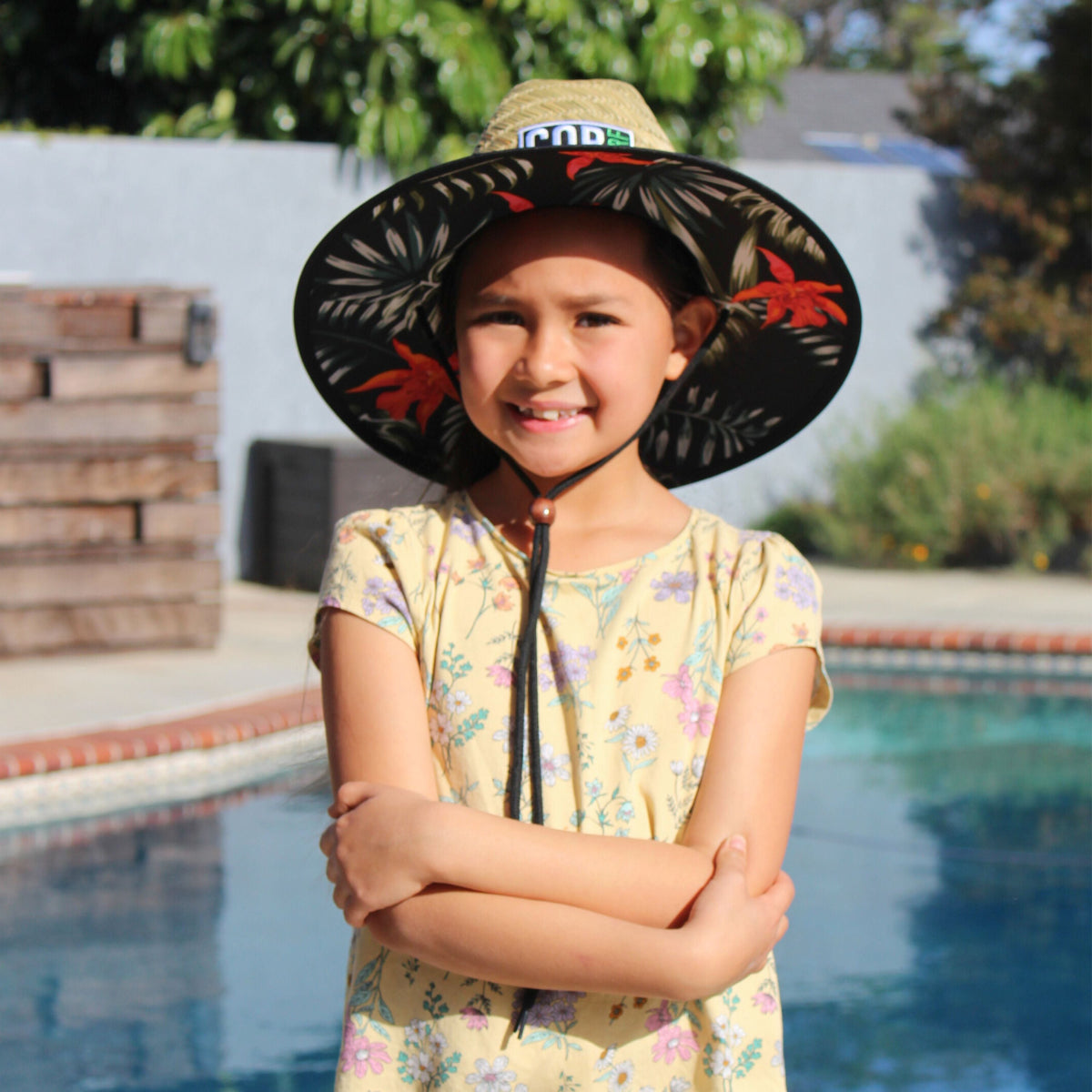 Kids Straw Hat Summer Beach Hat For Boys And Girls Kauai 3