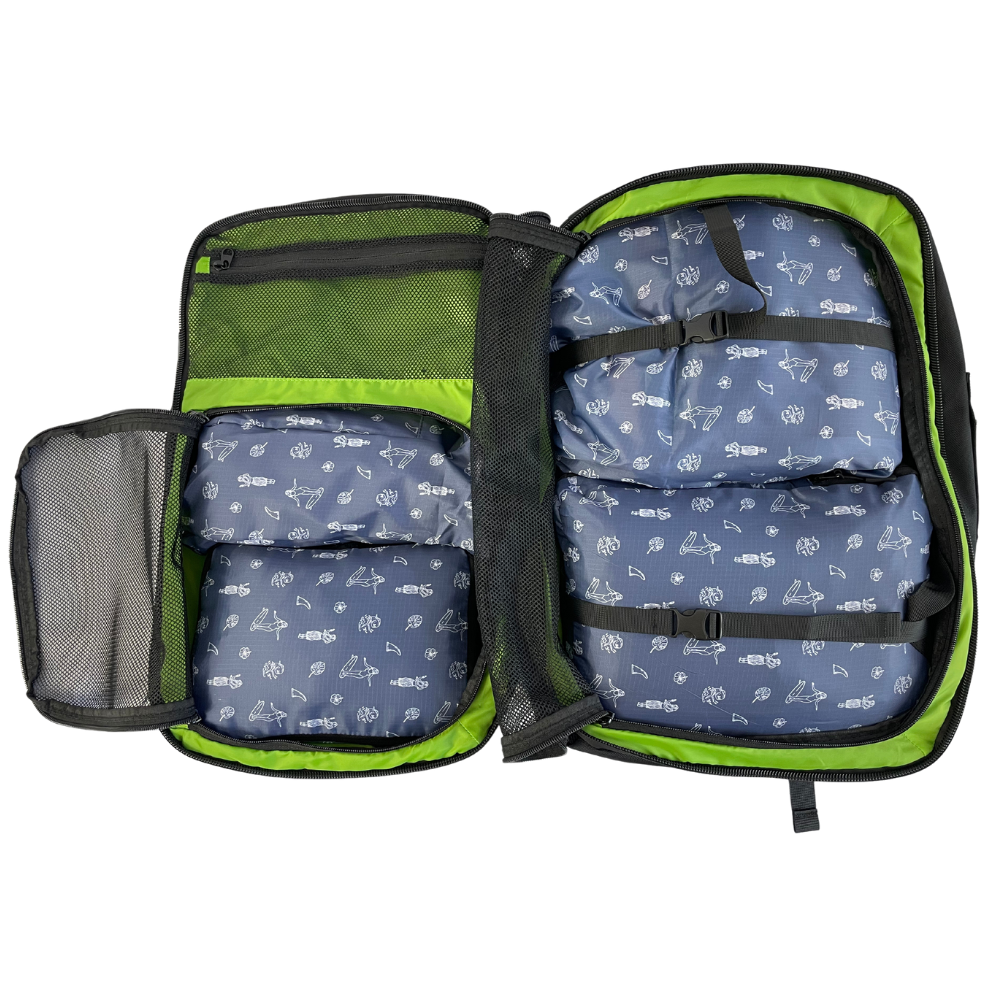 Compression Packing Cubes 4 Pack Blue Hawaii