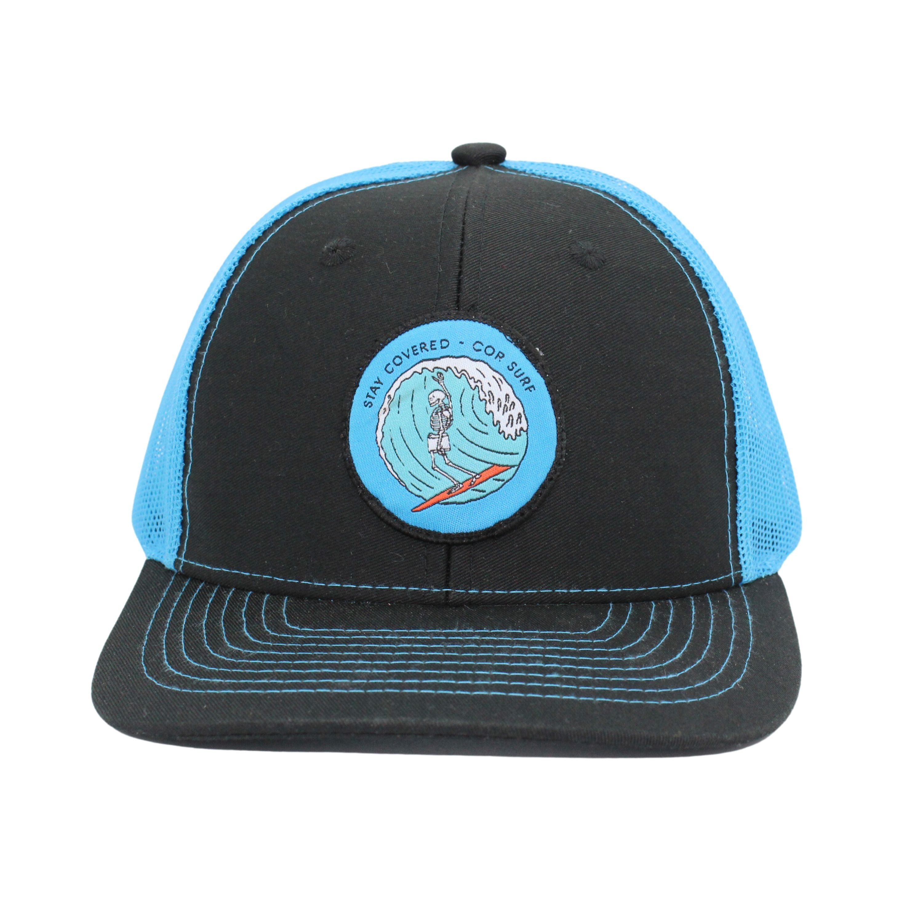 Cor Surf Trucker Mesh Snapback Baseball Caps Front Blue
