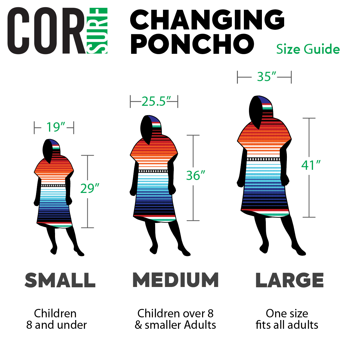 Changing Towel Poncho Kailua Large Size 2