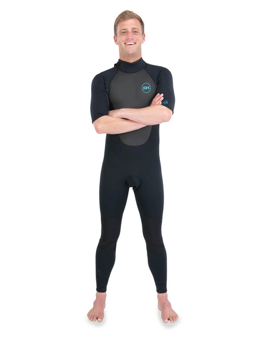 Dakine 2022 Mens Quantum Back Zip Short Sleeve Full 2/2Mm Flatlock